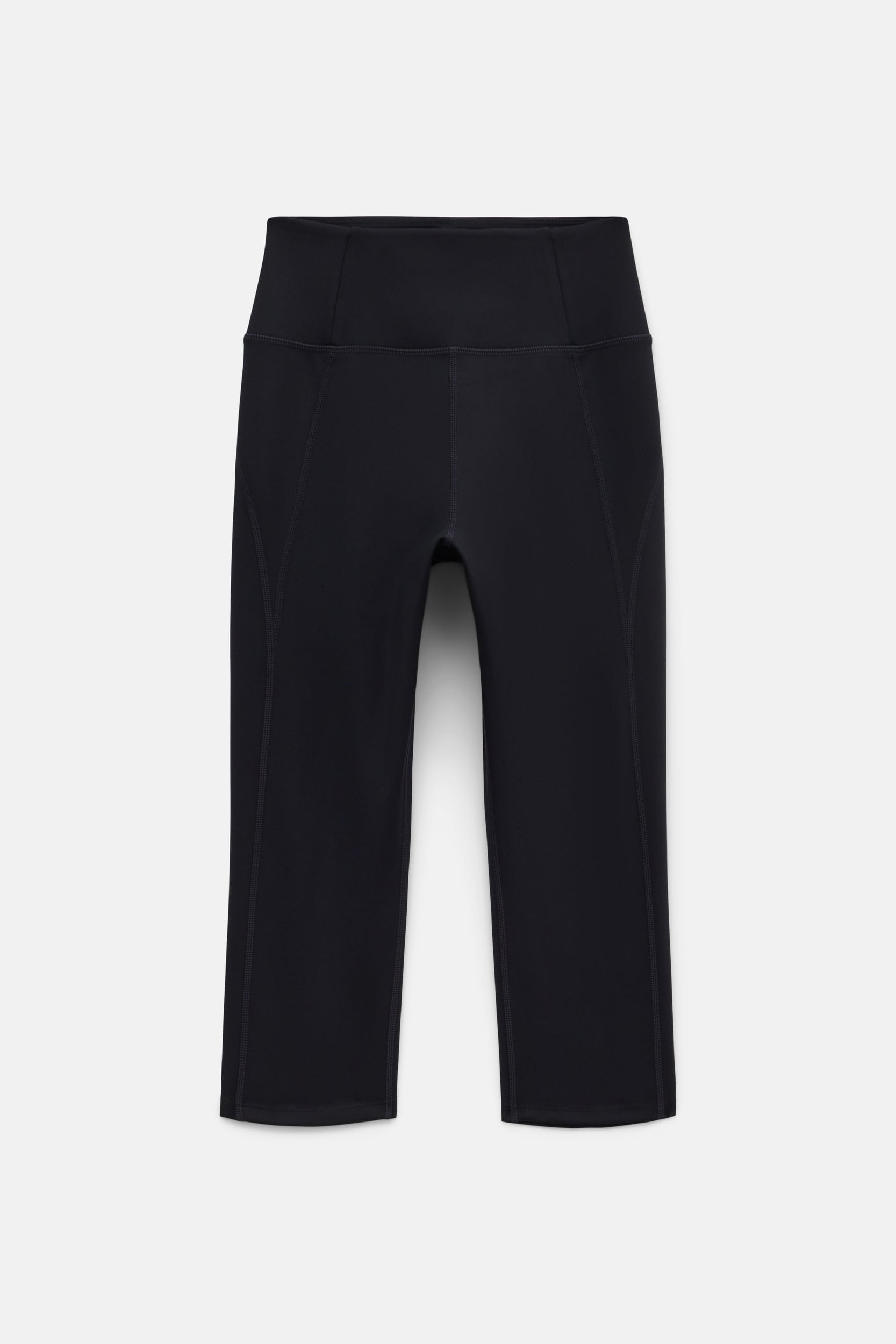 Black Compressive High-Rise Capri