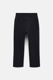 Black Compressive High-Rise Capri