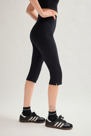 Black Luxe High-Rise Capri