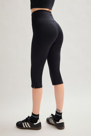 Black Luxe High-Rise Capri