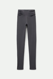 Moon Compressive Pleated Waistband Legging