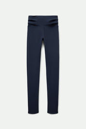 Skyline Compressive Pleated Waistband Legging