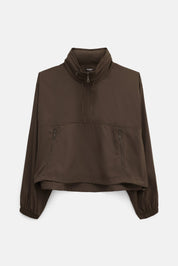 Chestnut Huddle Half-Zip Windbreaker