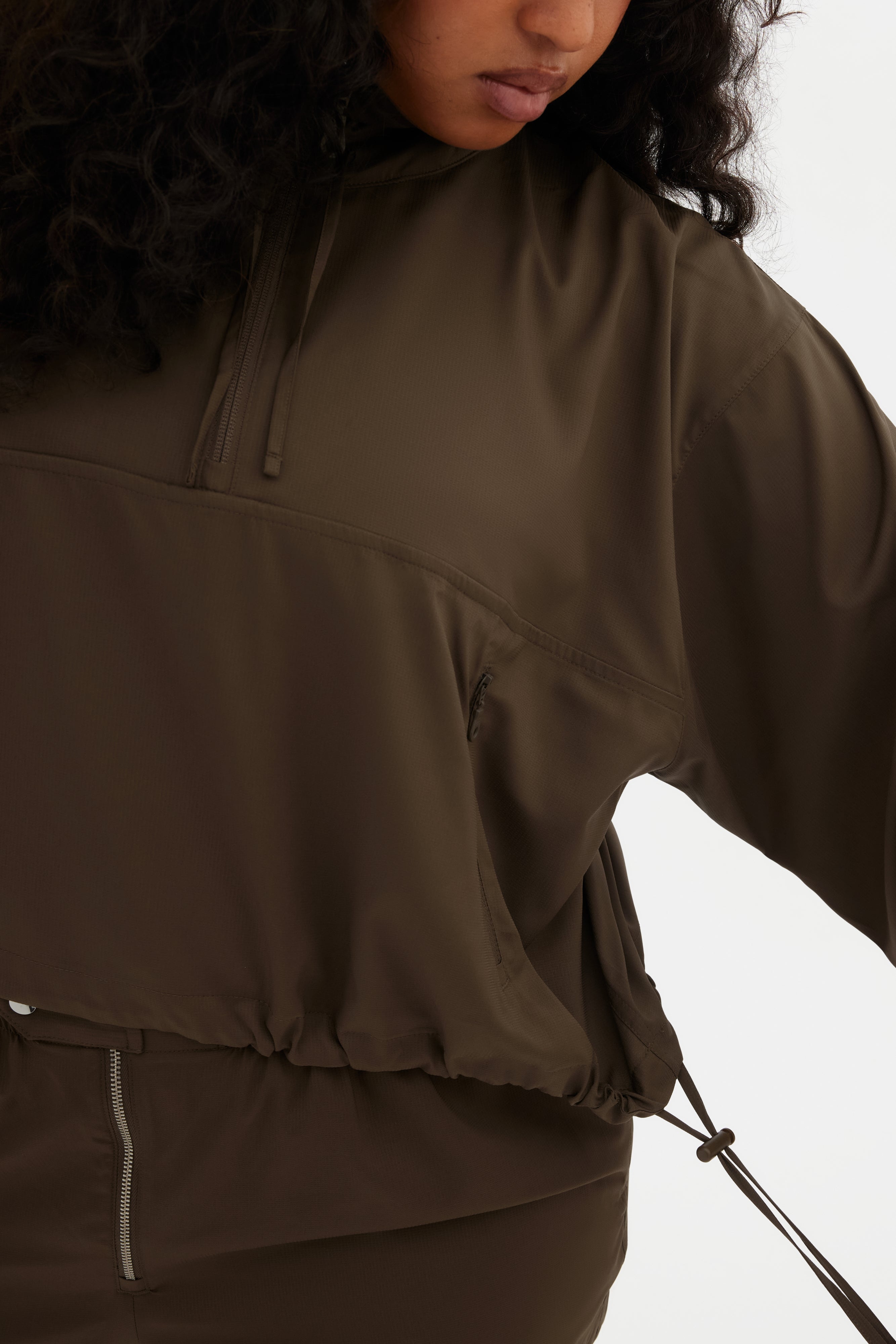 Chestnut Huddle Half-Zip Windbreaker