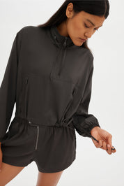 Olivine Huddle Half-Zip Windbreaker