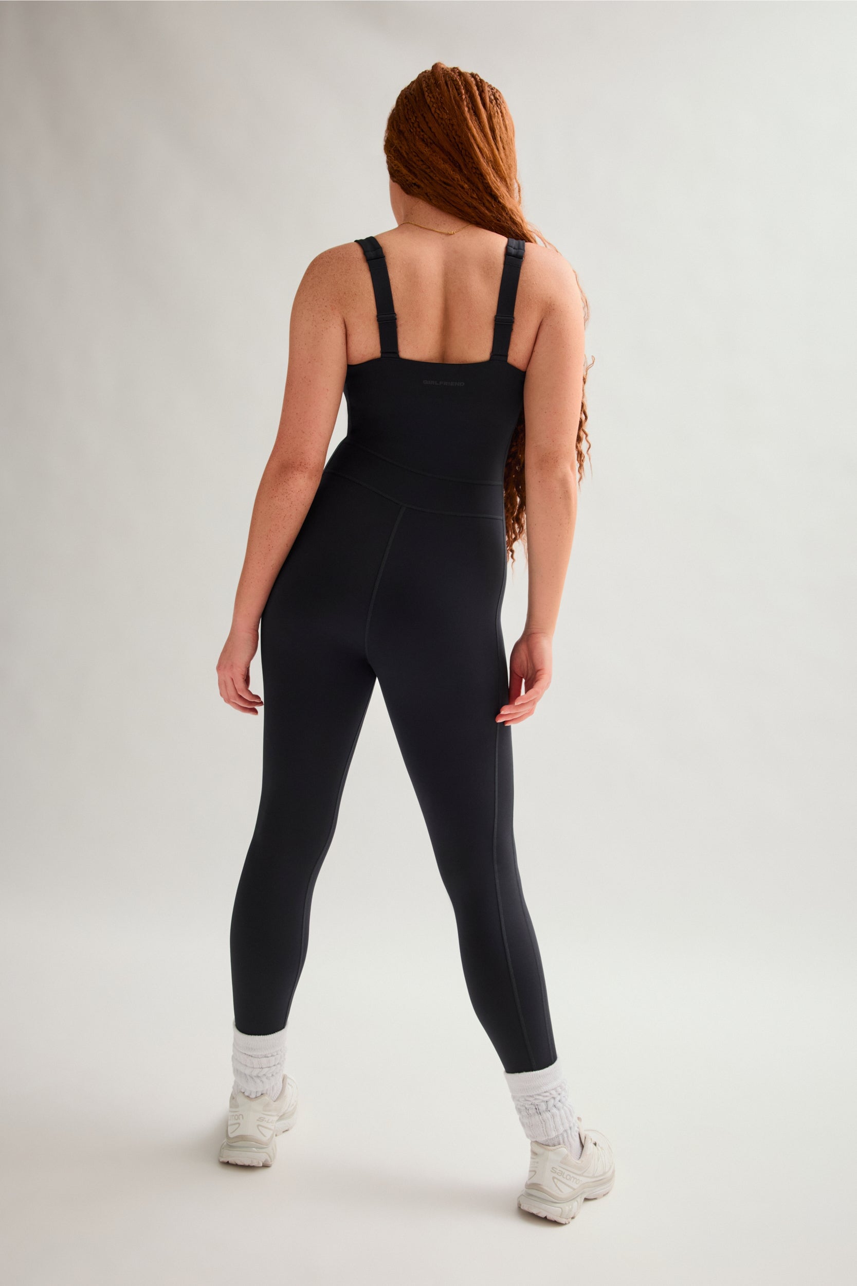 Black Luxe Paneled Unitard — Girlfriend Collective