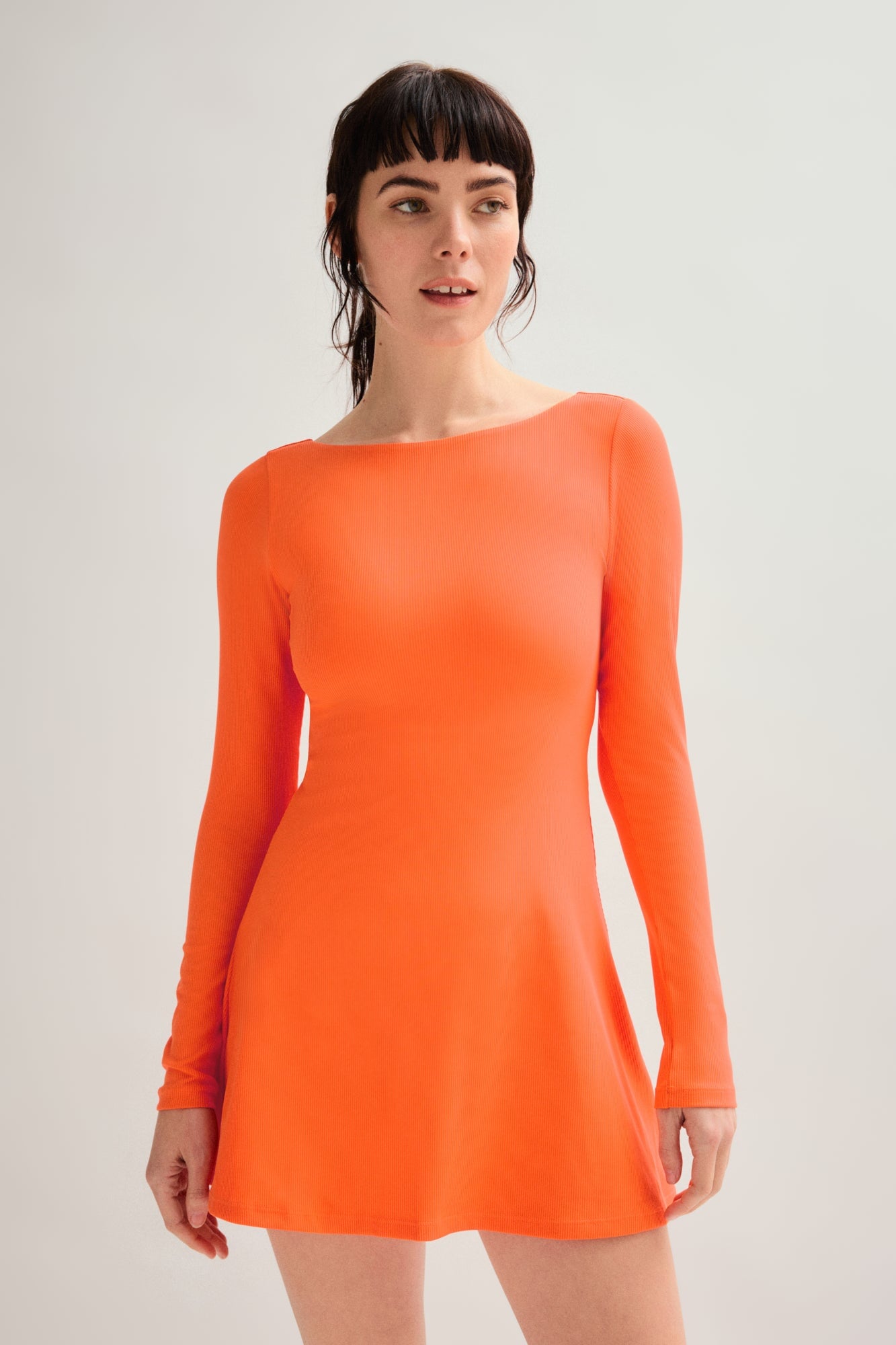 Crush Ava Long Sleeve Mini Dress Girlfriend Collective Crush Ava Long Sleeve Mini Dress Girlfriend Collective