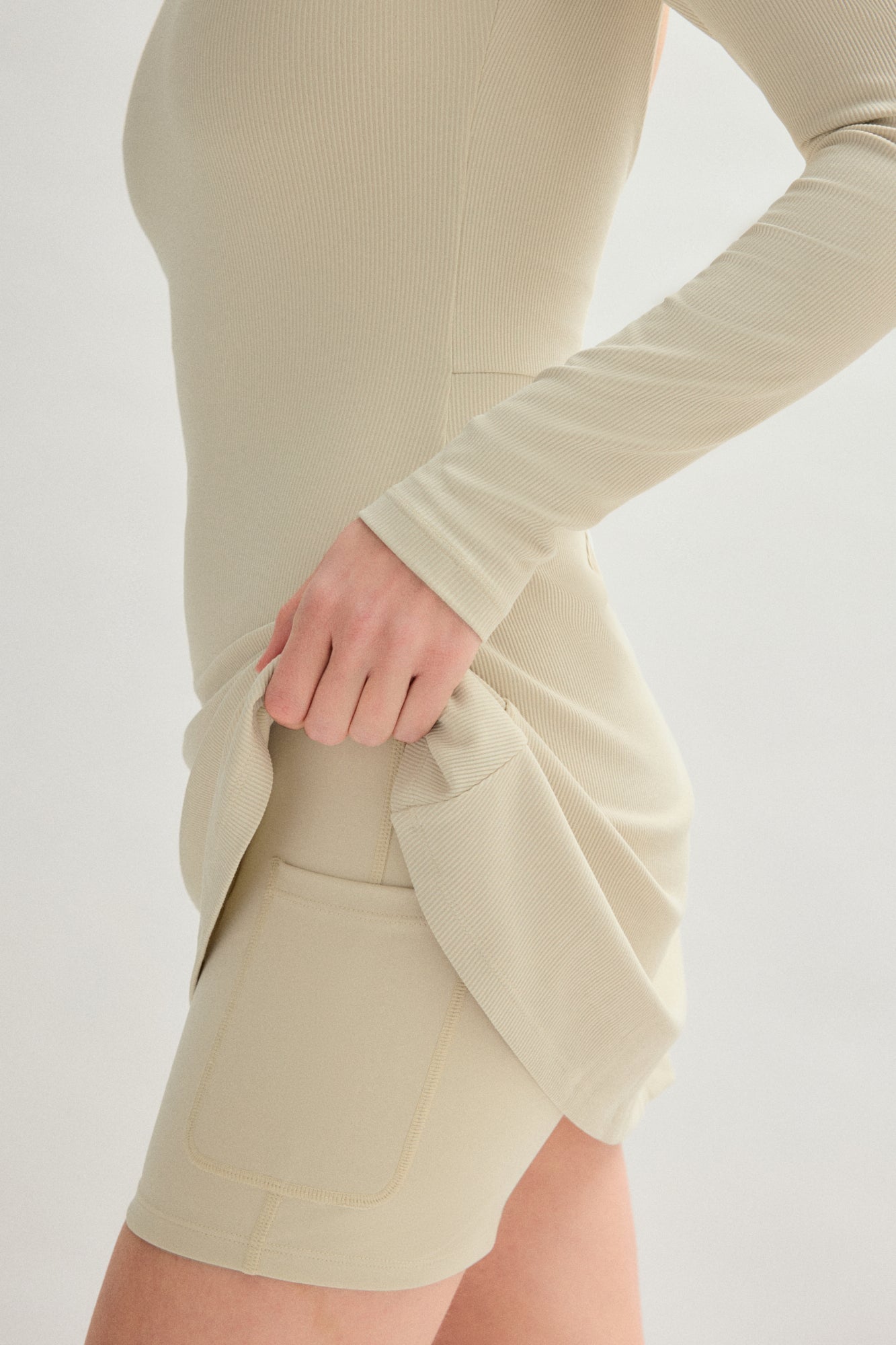 Marble Ava Long Sleeve Mini Dress