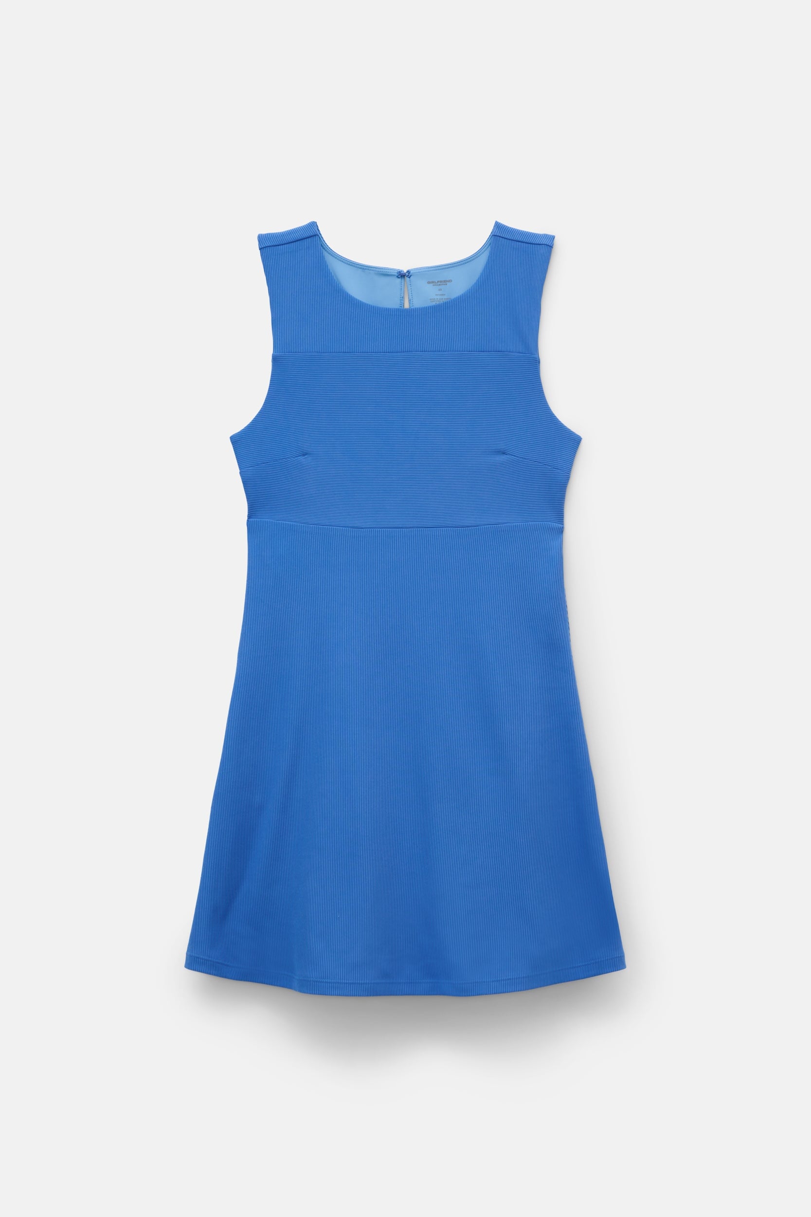 Girlfriend Collective - Cobalt Lucia Sleeveless Mini Dress - Cobalt Size 6XL, Sustainable Clothing Brand Girlfriend Collective - Cobalt Lucia Sleeveless Mini Dress - Cobalt Size 6XL, Sustainable Clothing Brand