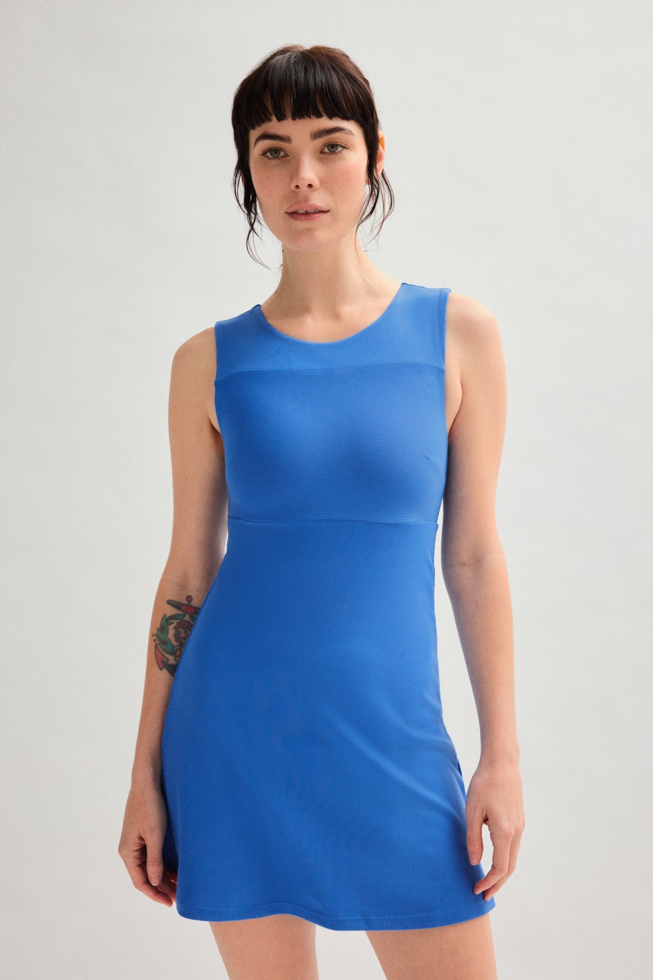 Girlfriend Collective - Cobalt Lucia Sleeveless Mini Dress - Cobalt Size 6XL, Sustainable Clothing Brand Girlfriend Collective - Cobalt Lucia Sleeveless Mini Dress - Cobalt Size 6XL, Sustainable Clothing Brand