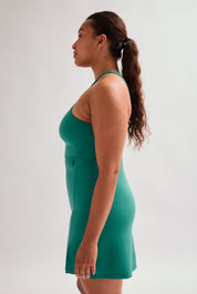 Glen Becca X Neck Dress