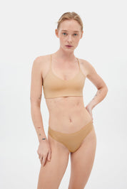 Suede V Neck Bralette