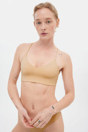 Suede V Neck Bralette