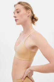 Suede V Neck Bralette