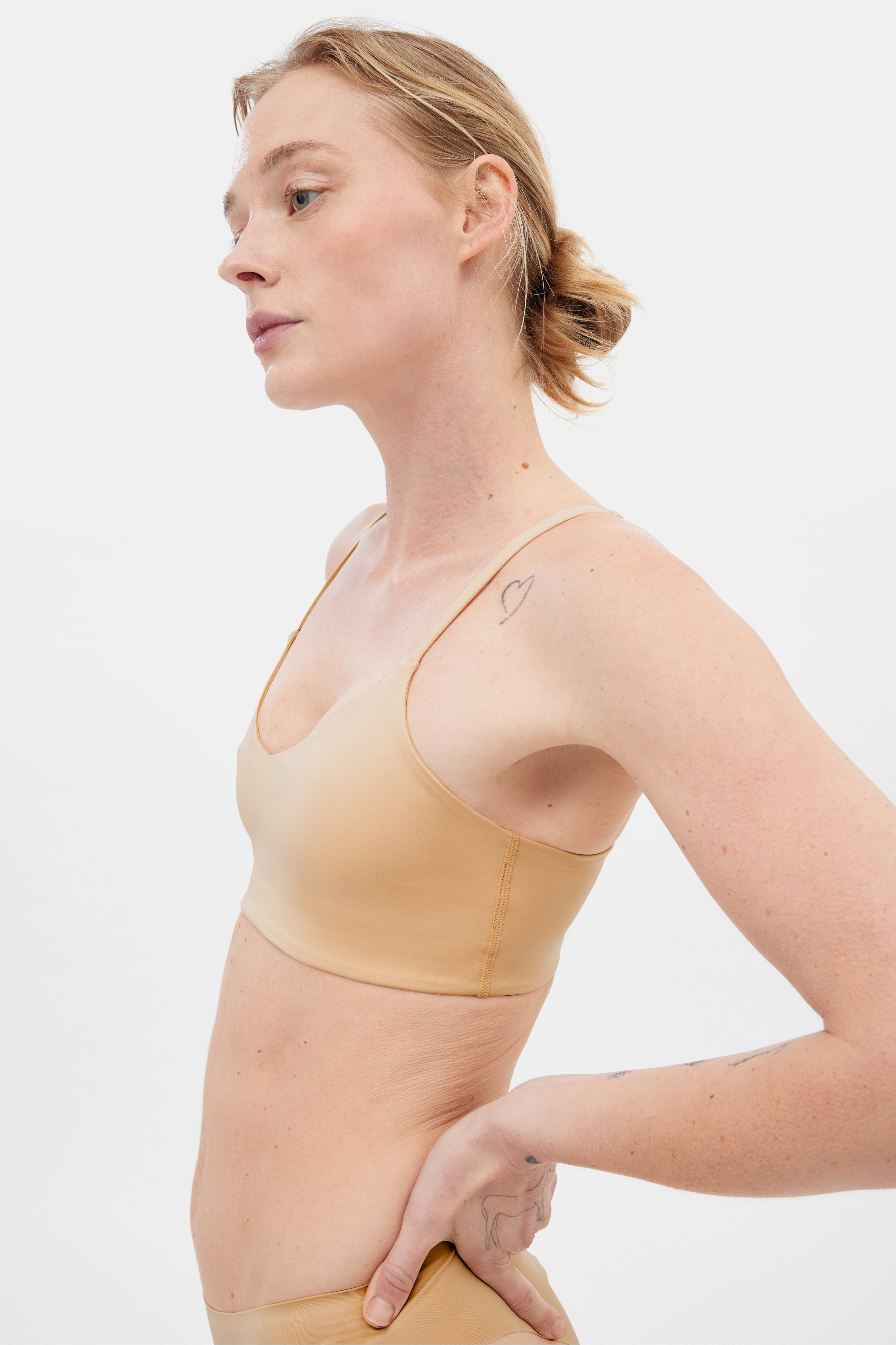 Suede V Neck Bralette