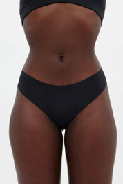 Black Sport Thong